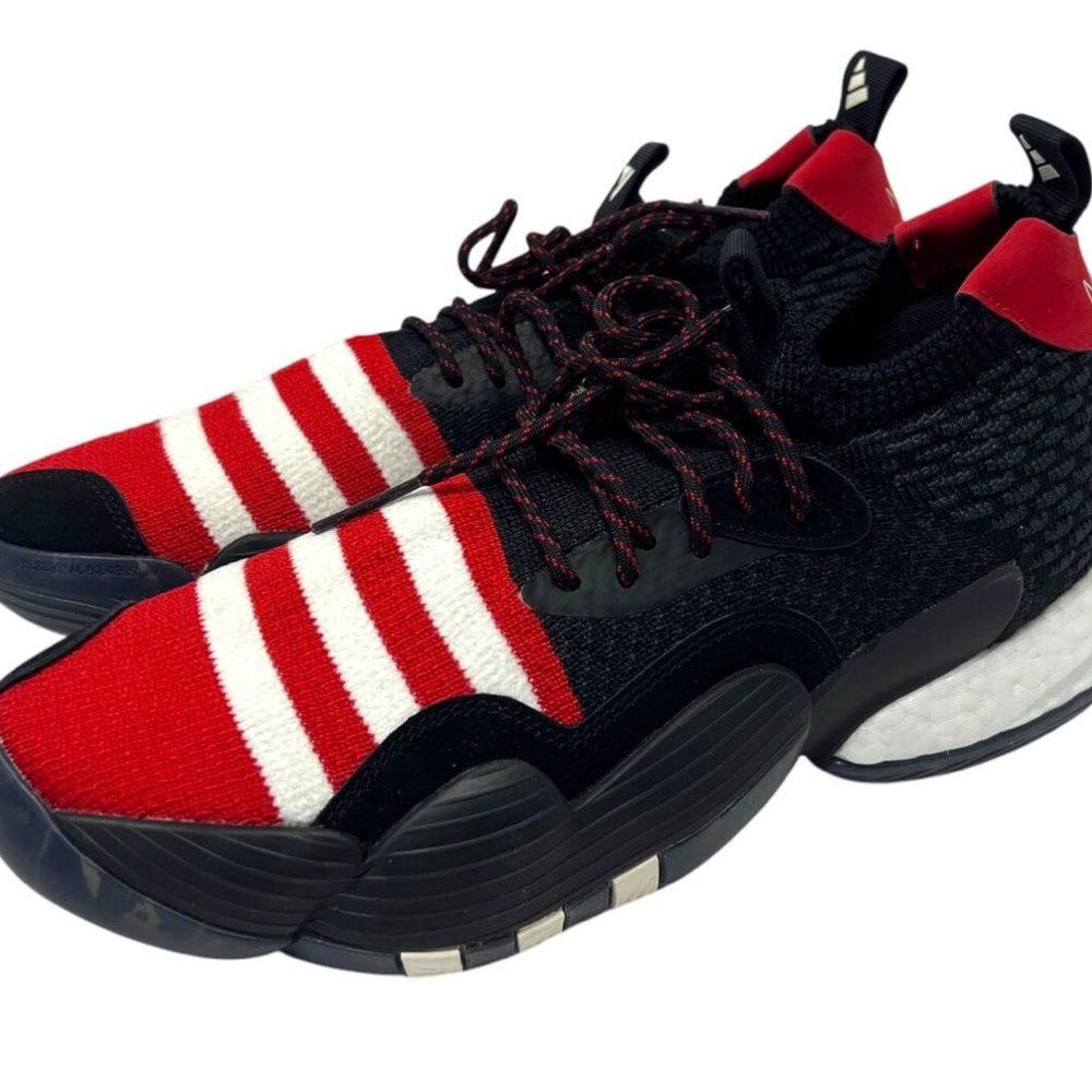 Adidas Men's Red and Black Sneakers
